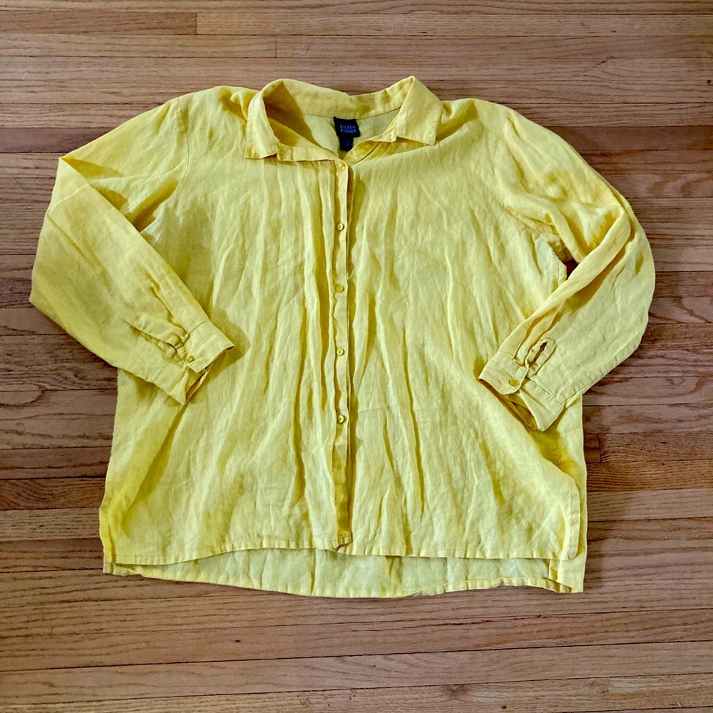 Eileen Fisher | 100% Linen shirt